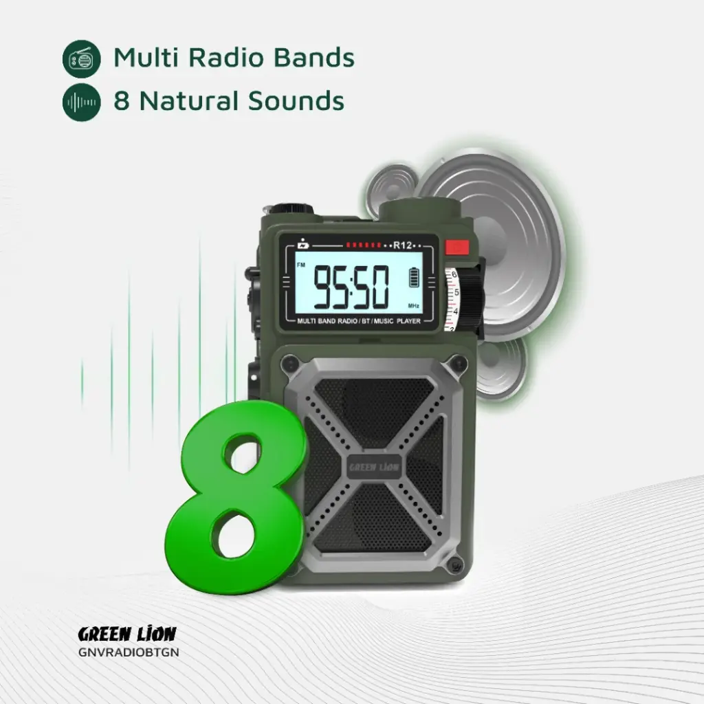 Green Lion Vintage Solar Pro Radio | Speaker