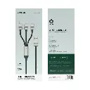 Green Lion 3-in-1 Cable Braided USB-A to C+C+L