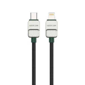 Green Lion USB-C to Lightning Electroplated Braided Cable