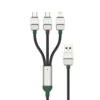 Green Lion 3-in-1 Cable Braided USB-A to C+C+L