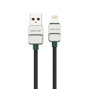 Green Lion USB-A to Lightning Electroplated Braided Cable