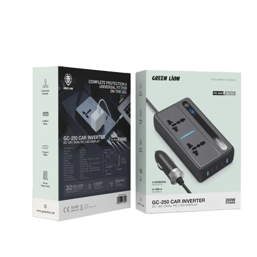 Green Lion GC-250 Car Inverter 200W