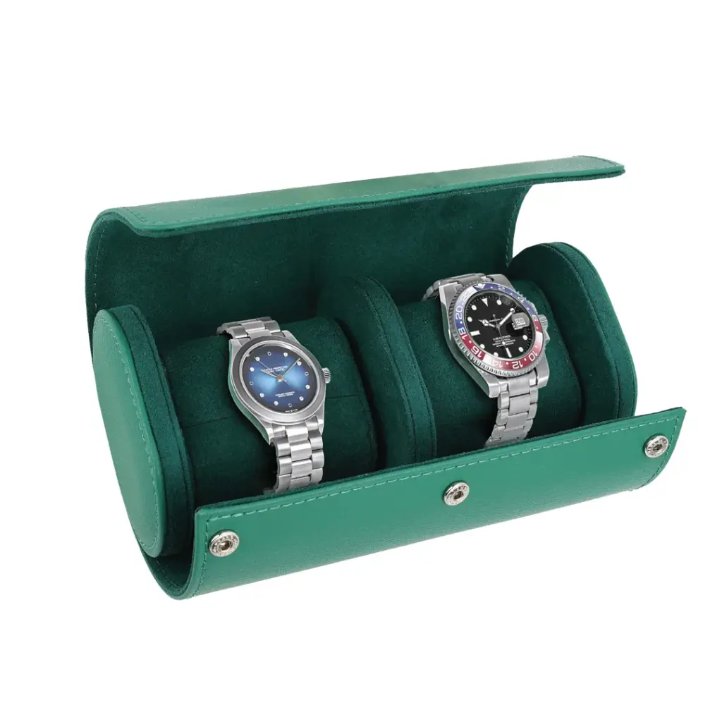 Green Lion Duo Watch Roll Case