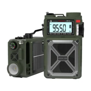 Green Lion Vintage Solar Pro Radio | Speaker | Power Bank | Compass | Flashlight