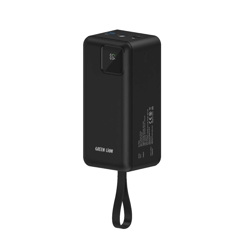 Green Lion Power Tank Power Bank 50000mAh PD 22.5W with Fast Charging Cable